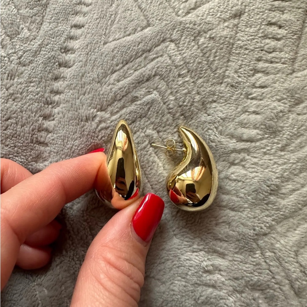 Teardrop large earrings